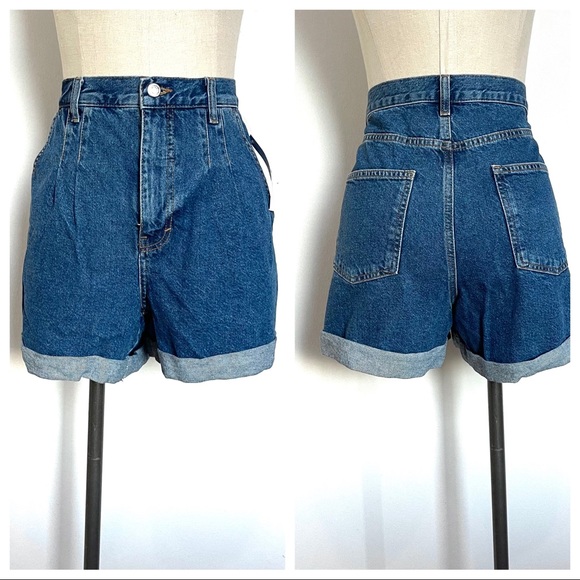 Topshop Pants - NWT Topshop high waist jean shorts sz 10 (p62)